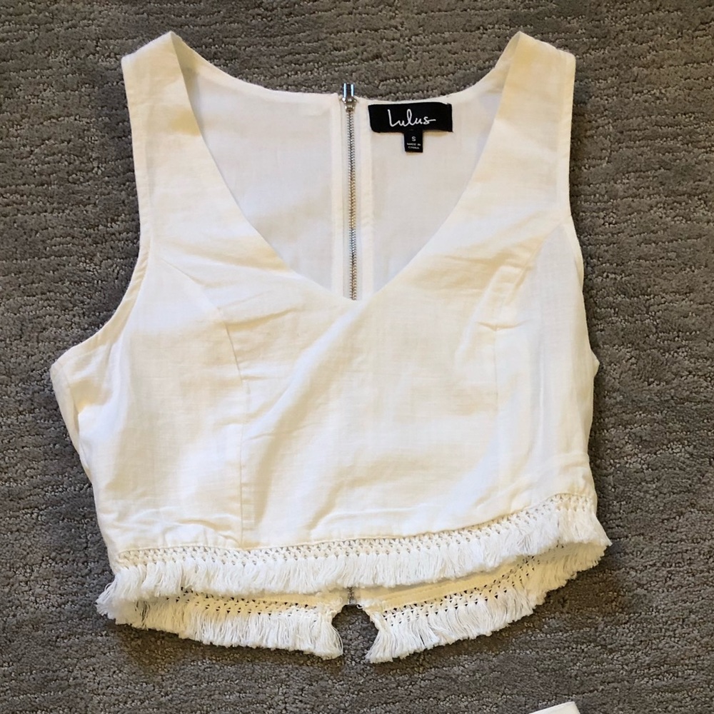 Lulus matching two piece fringe set